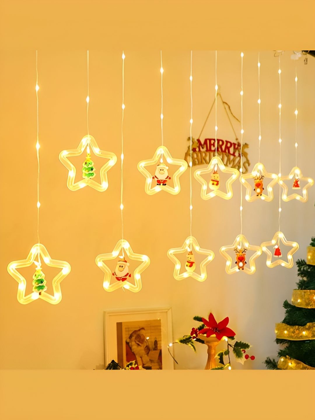 The Purple Tree White Star Shape LED String Lights-image-46