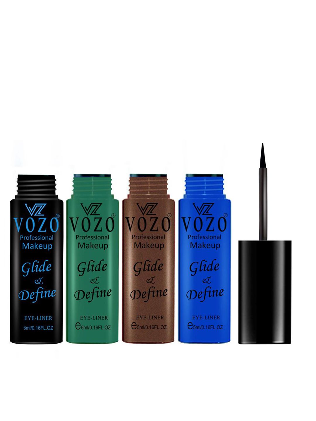 VOZO Set Of 4 Glide & Define Liquid Eyeliner- 5 ml Each- 04- 05- 06-08-image-11