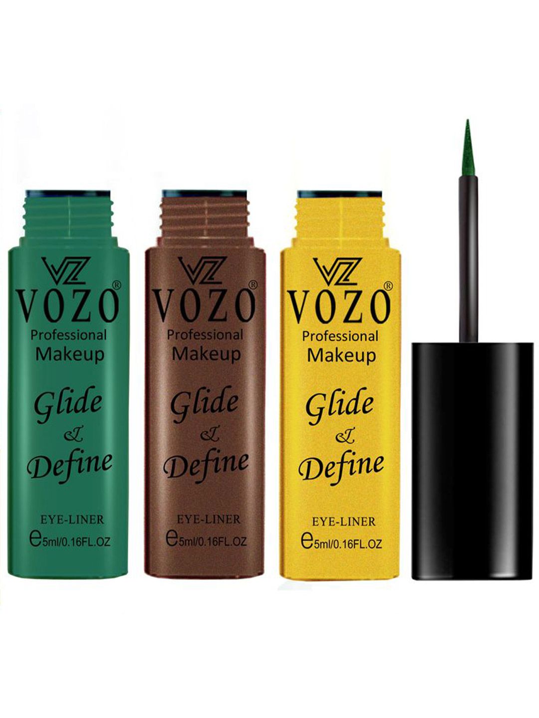 VOZO Set Of 3 Glide & Define Infusion Essential Liquid Eyeliner-5 ml Each-Shade- 05-06-10-image-48