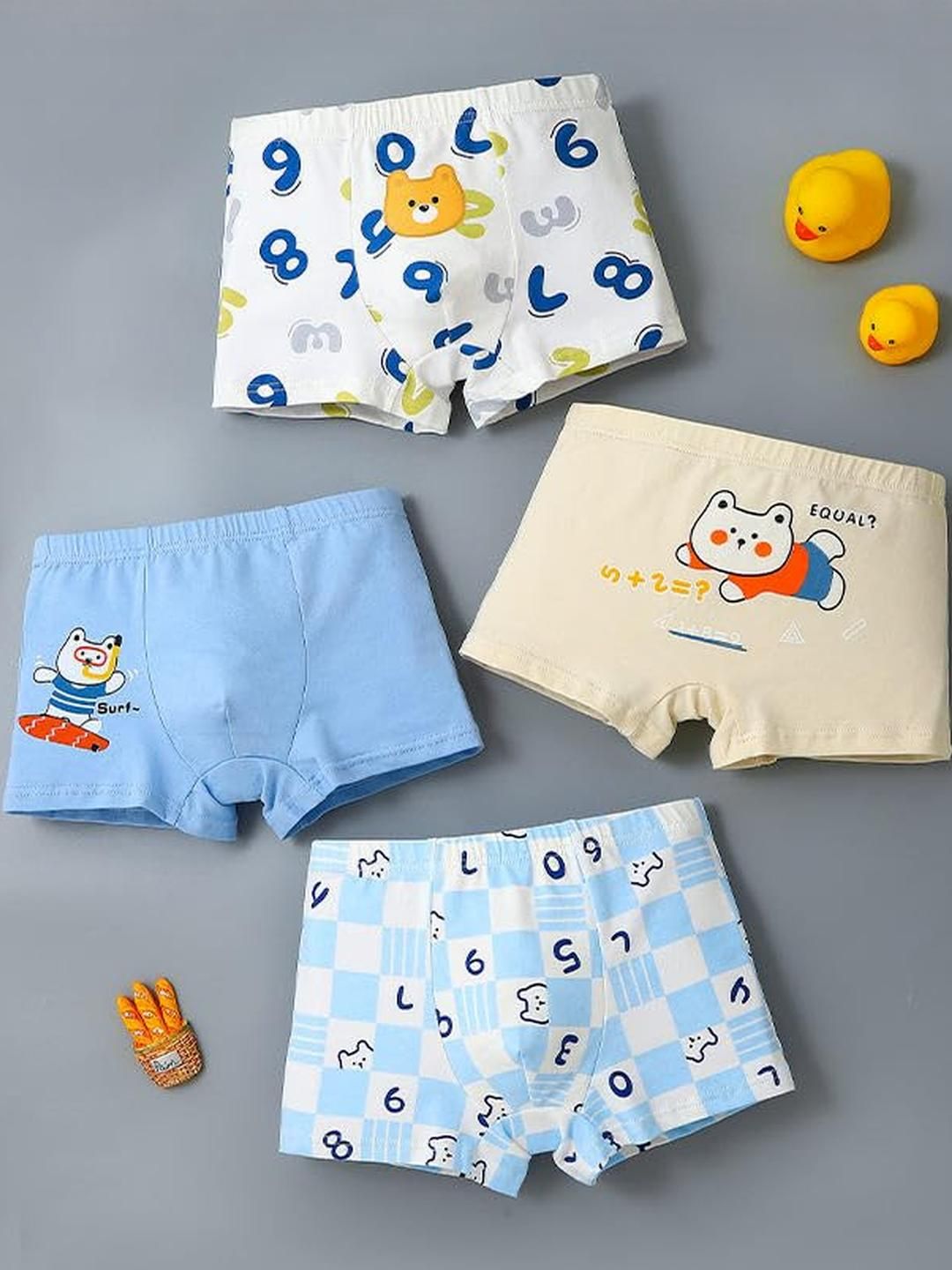 Teri Beri Set Of 4 Low-Rise Cotton Hipster Briefs-picture-42