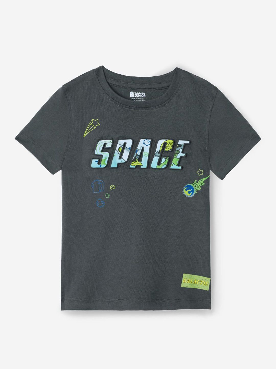 The Souled Store Boys Typography Printed Round Neck Pure Cotton T-shirt-picture-40