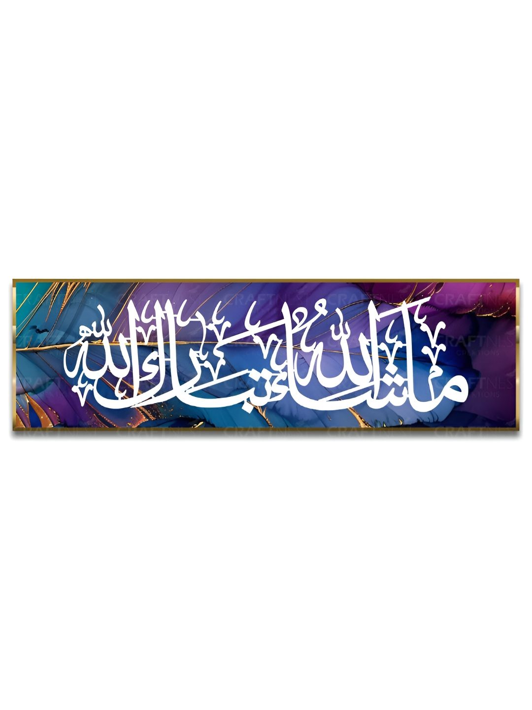 Craftnest creations Purple & White Single Piece Canvas Religious Wall Paintings-picture-14