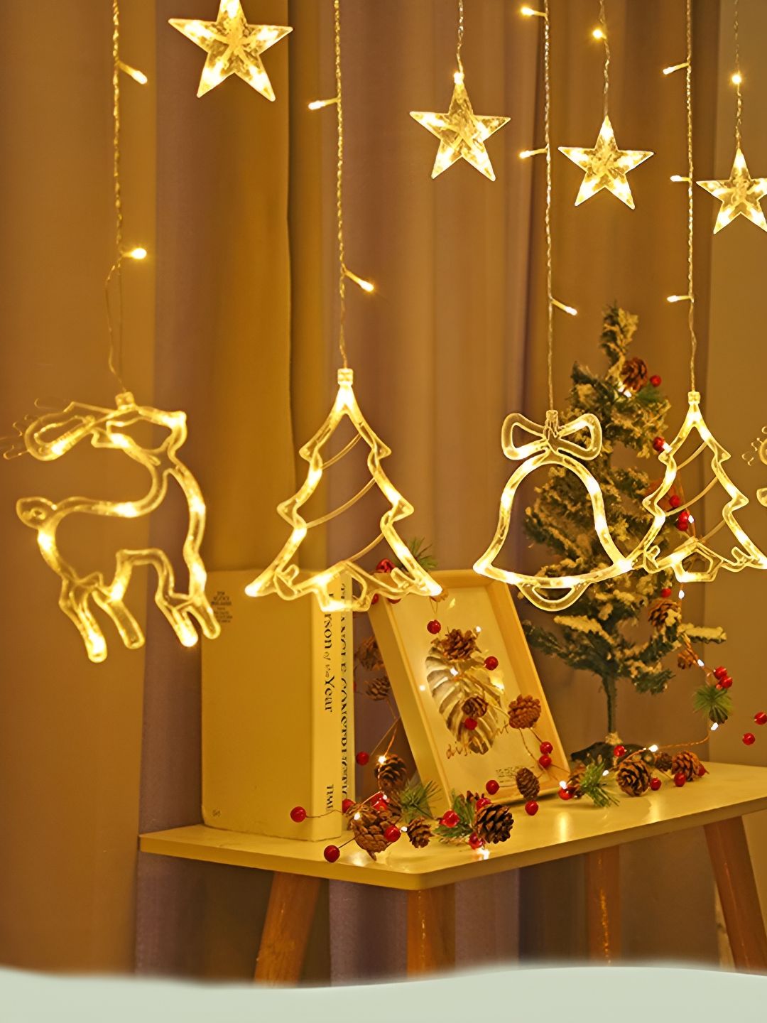 The Purple Tree White Star Shape Festive LED String Lights-picture-41