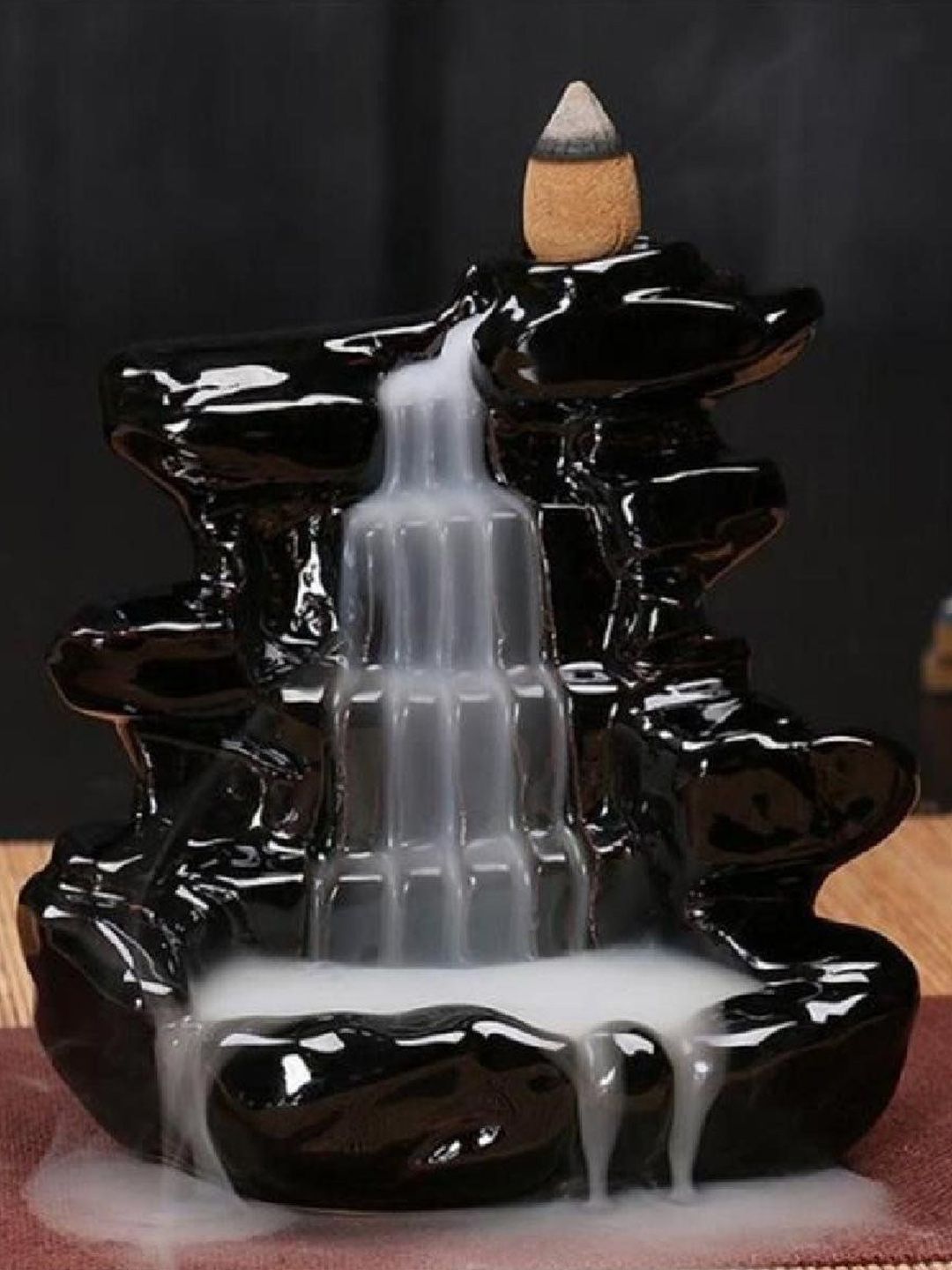 CRAFTAM Black Smoke Backflow Fountain With 1 Scented Cone-image-20