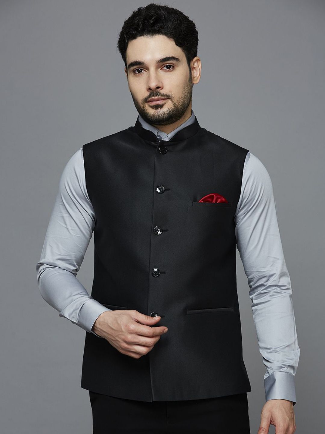 ESSAS club Mandarin Collar Nehru Jacket-picture-46