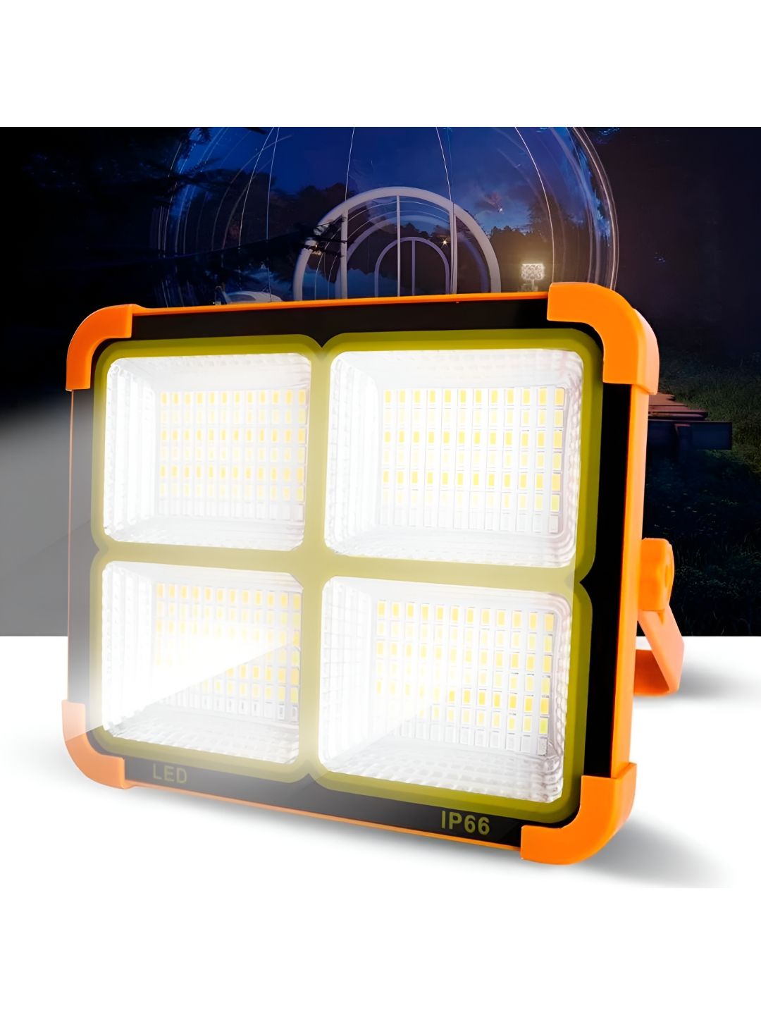 XERGY Solar & USB Powered Waterproof 12000mAh Battery LED Flood Light for Outdoor-picture-34