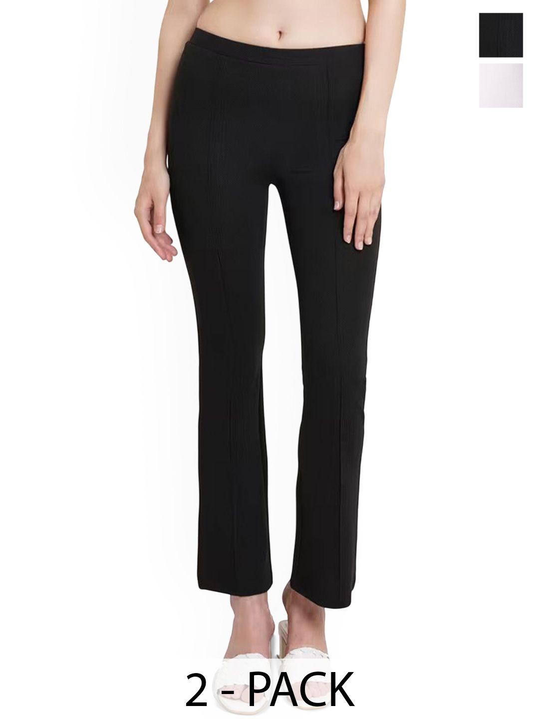 SRISARAS Women Pack of 2 Trousers-picture-22