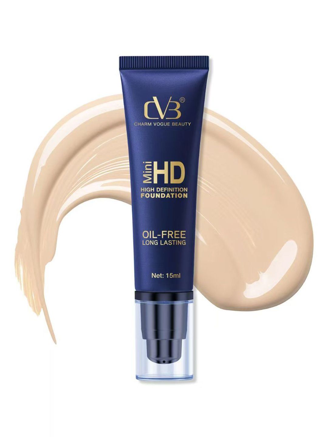 CVB Mini High Definition Oil Free & Long Lasting Foundation - 15 ml - Soft Ivory 02-picture-43