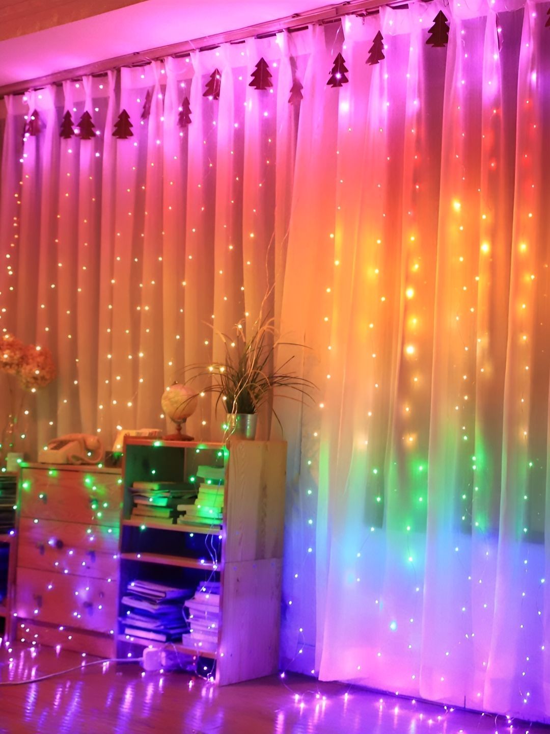 The Purple Tree Pink & Blue Ball Shape Festive String Lights-picture-13