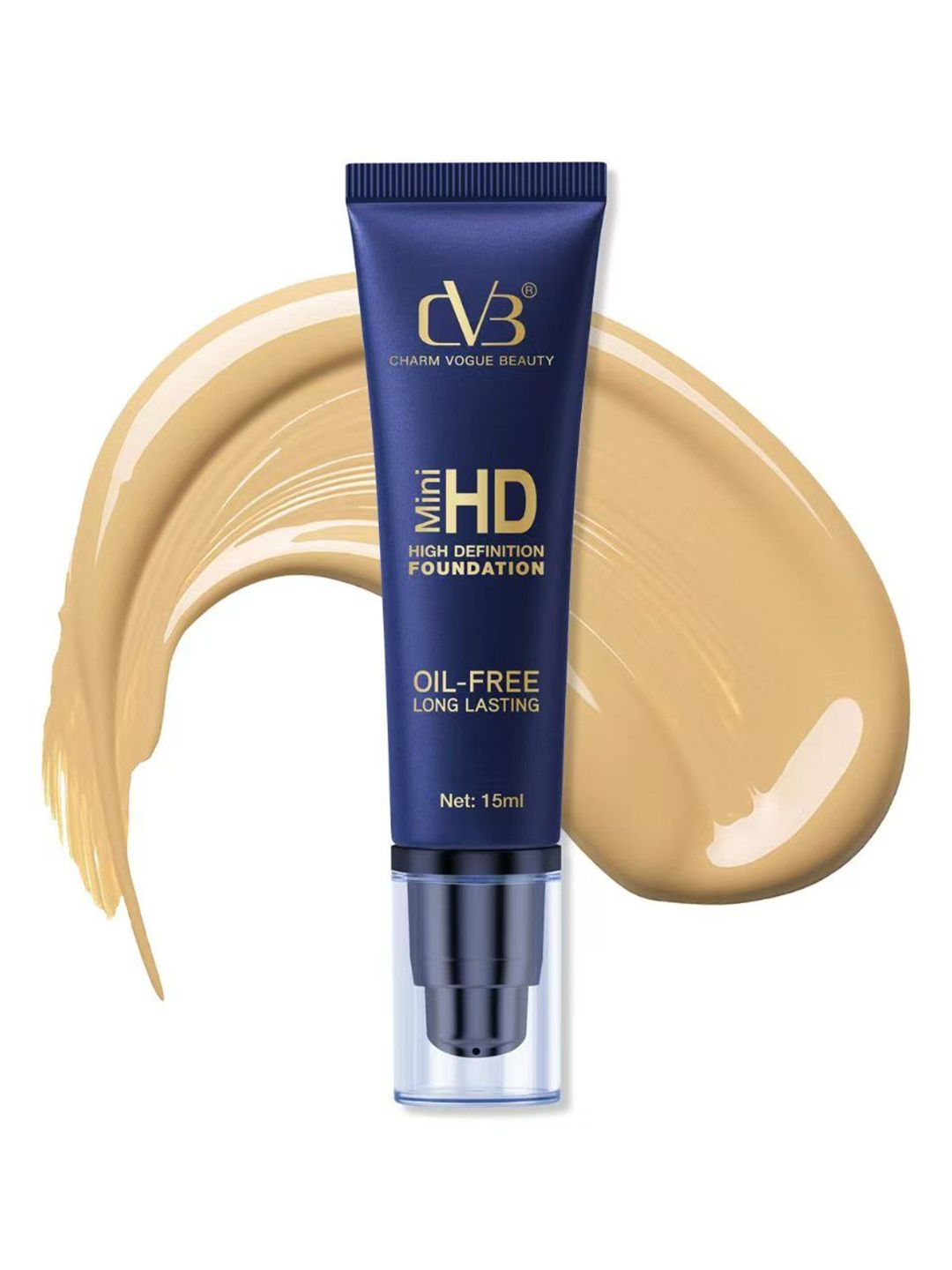 CVB Mini High Definition Oil Free & Long Lasting Foundation - 15 ml - Natural Nude 04-picture-41