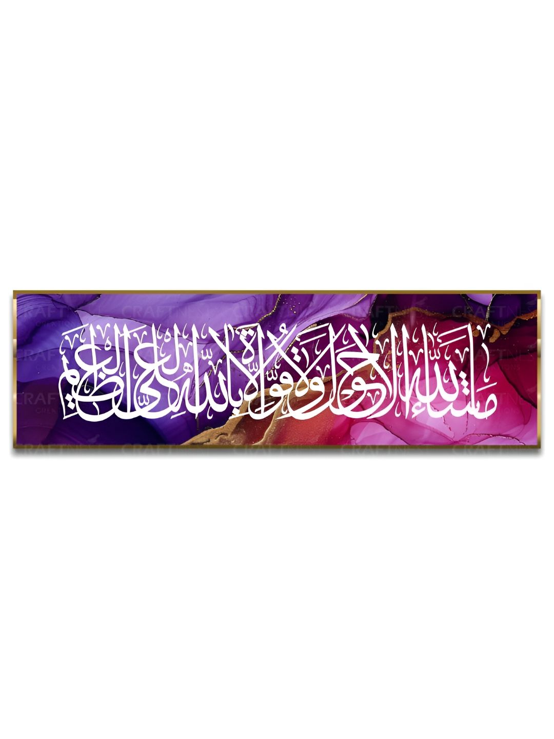 Craftnest creations Purple & White Canvas Religious Wall Art-picture-18