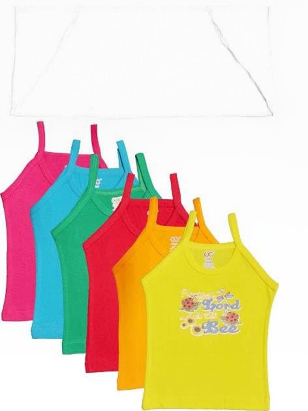DESNUDA Girls Pack Of 6 Cotton Vest-picture-11