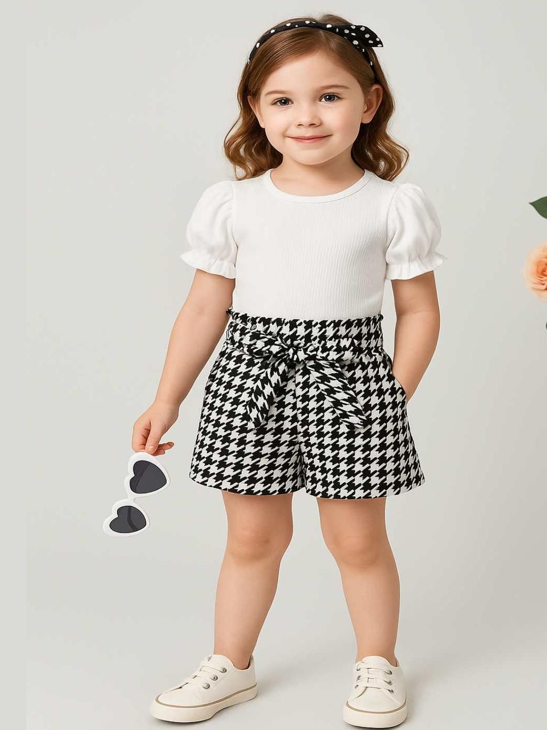 RAMIAAZ White Self Design Cotton Blend Clothing Set-image-36
