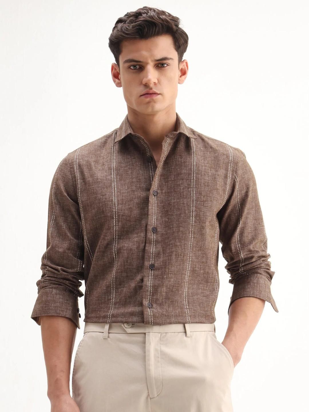 RARE RABBIT Men Comfort Checked Casual Shirt-picture-39