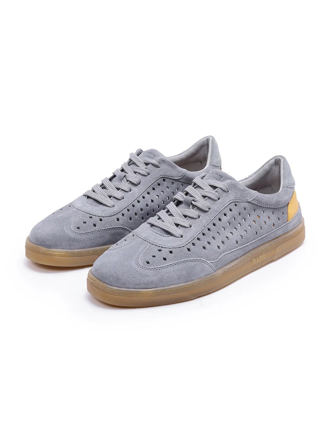 RARE RABBIT Men Colourblocked Suede Sneakers-image-12