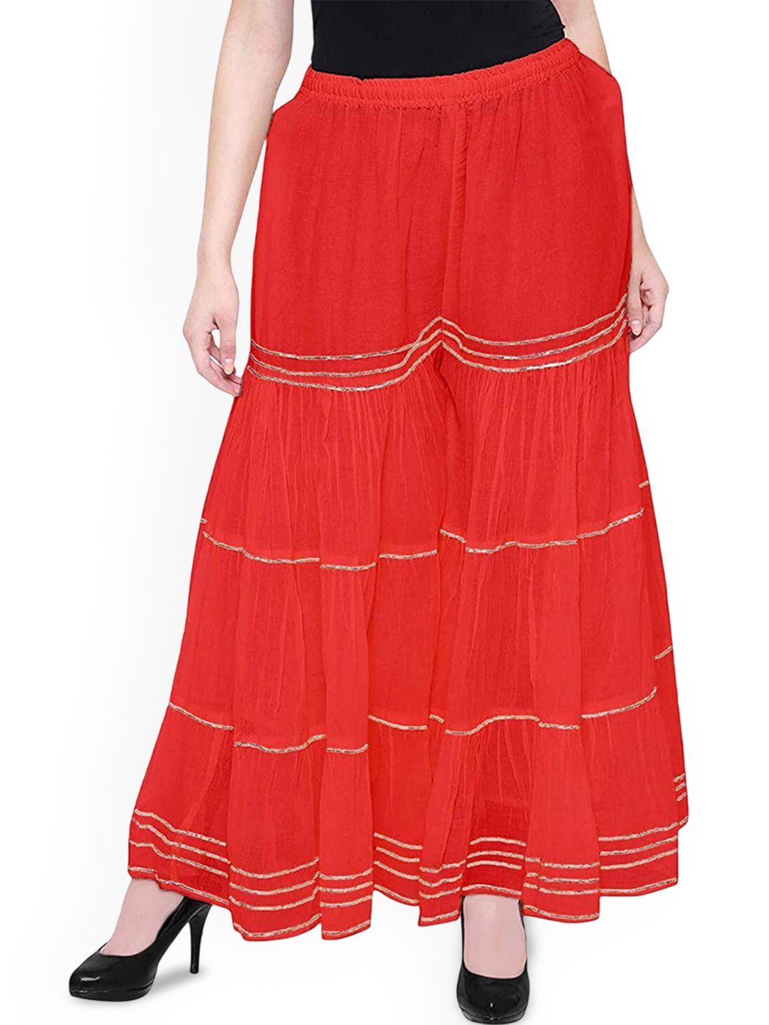 SRISARAS Women Regular Fit Mid-Rise Cotton Trousers-picture-23