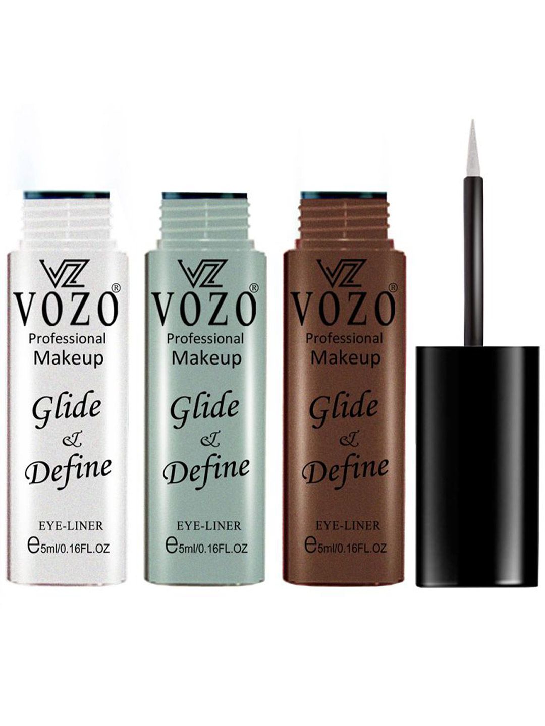 VOZO Set Of 3 Glide & Define Infusion Essential Liquid Eyeliner- 5ml Each- Shade- 01-02-06-image-29