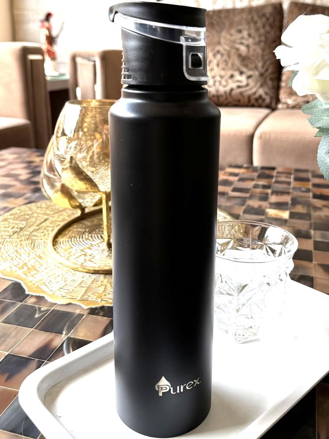 Purex Black Stainless Steel Spill Proof Water Bottle-picture-18