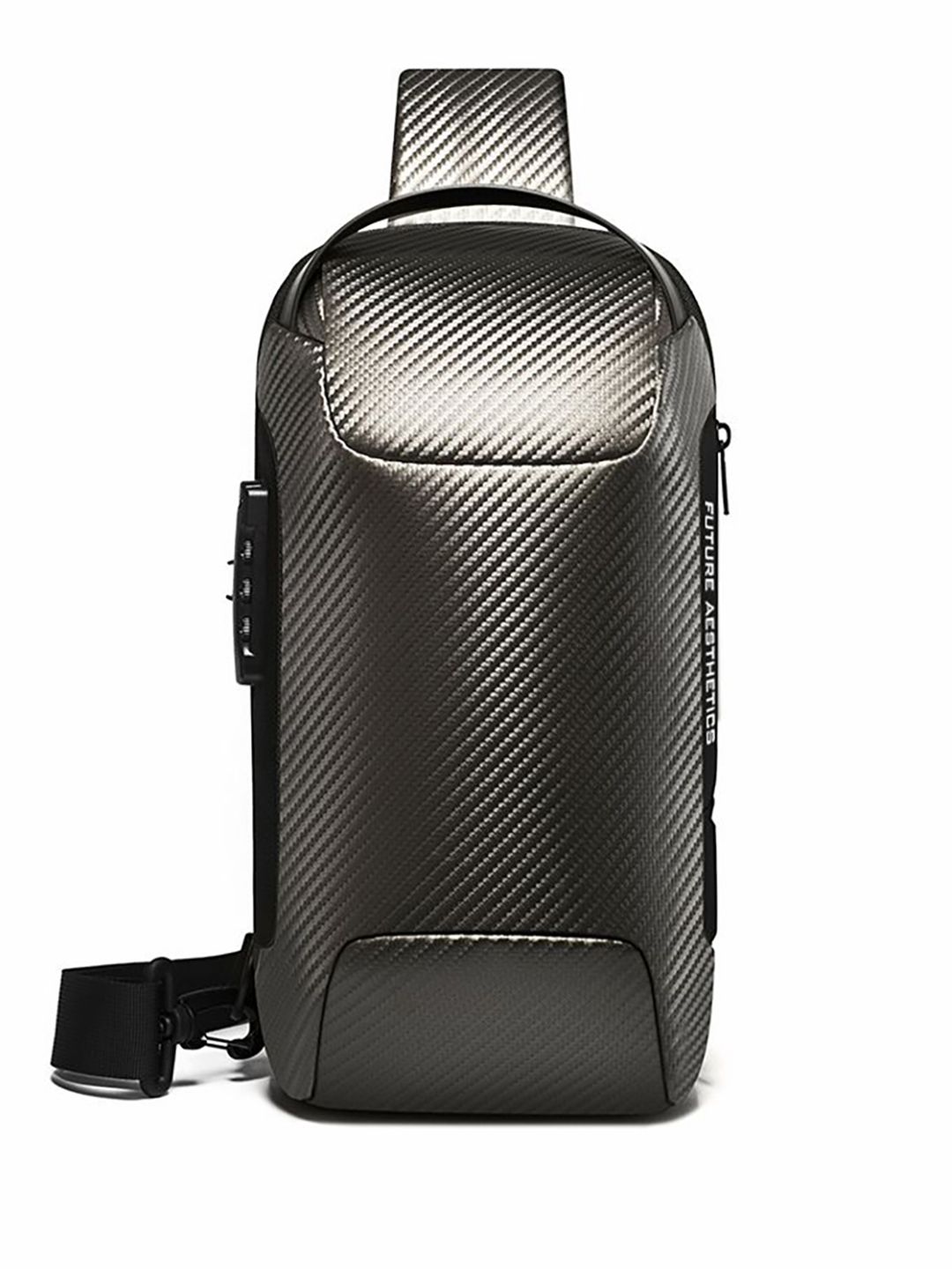Red Lemon Unisex Textured Embellished Water Resistant Backpack-picture-24