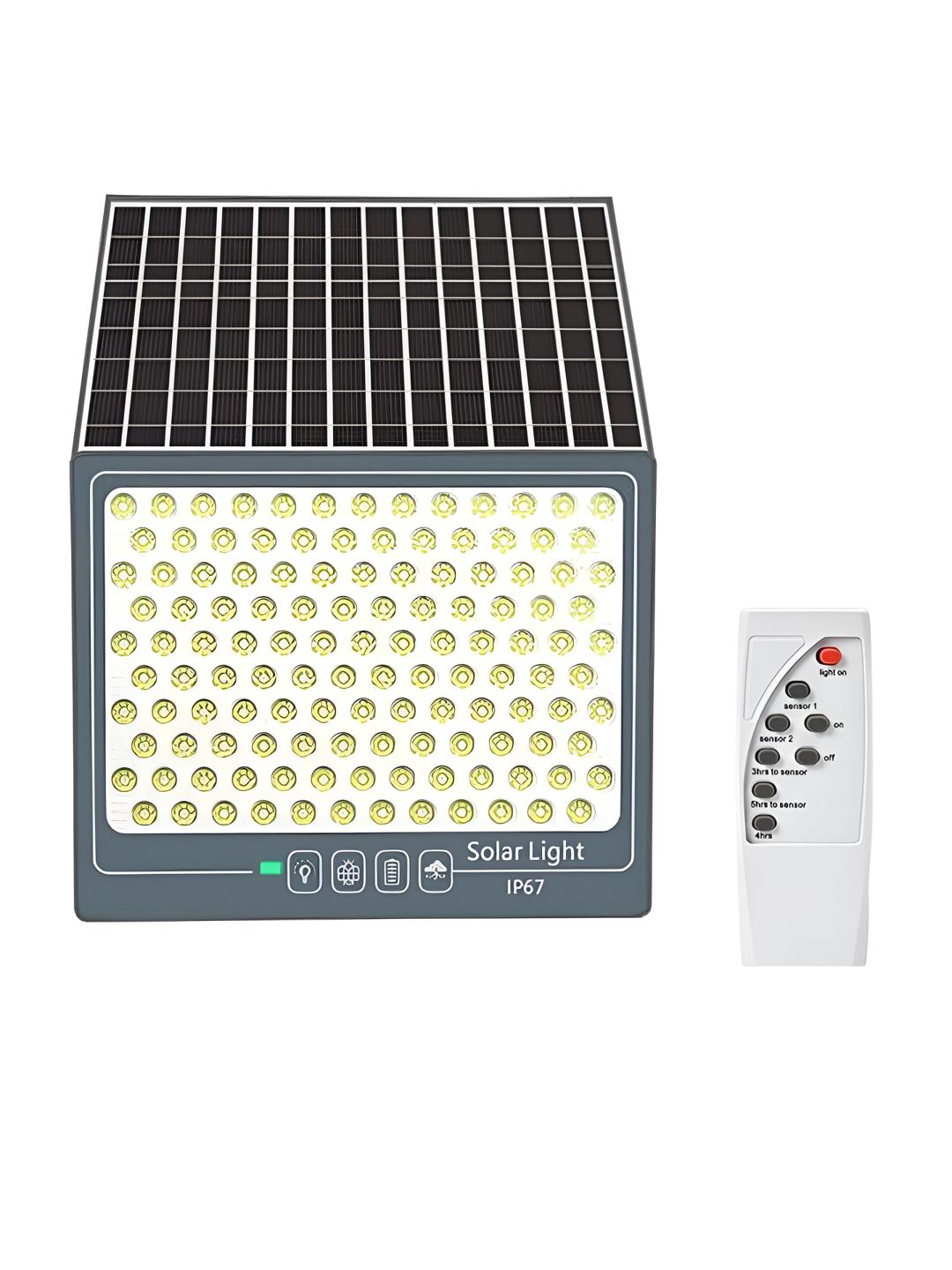 XERGY 50W Solar 270 LEDs Remote Dusk to Dawn Sensor Flood Light for Outdoor Use-image-11