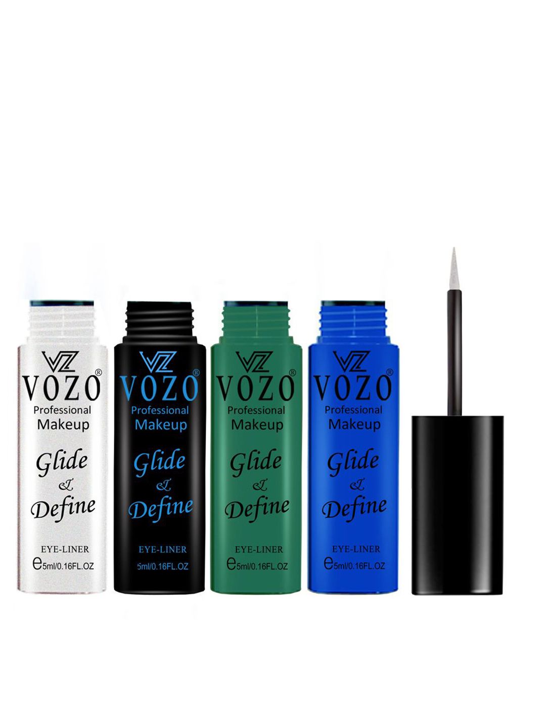 VOZO Set Of 4 Glide & Define Liquid Eyeliner- 5 ml Each- 01- 04- 05- 08-image-14