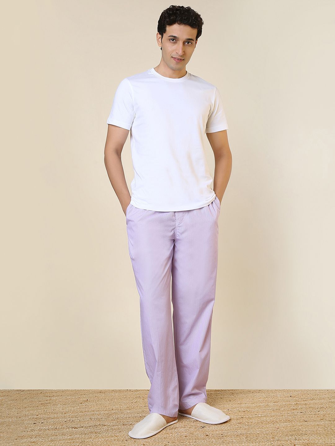 SleepZ by Raymond Round Men Neck Pure Cotton Night Suit-picture-35