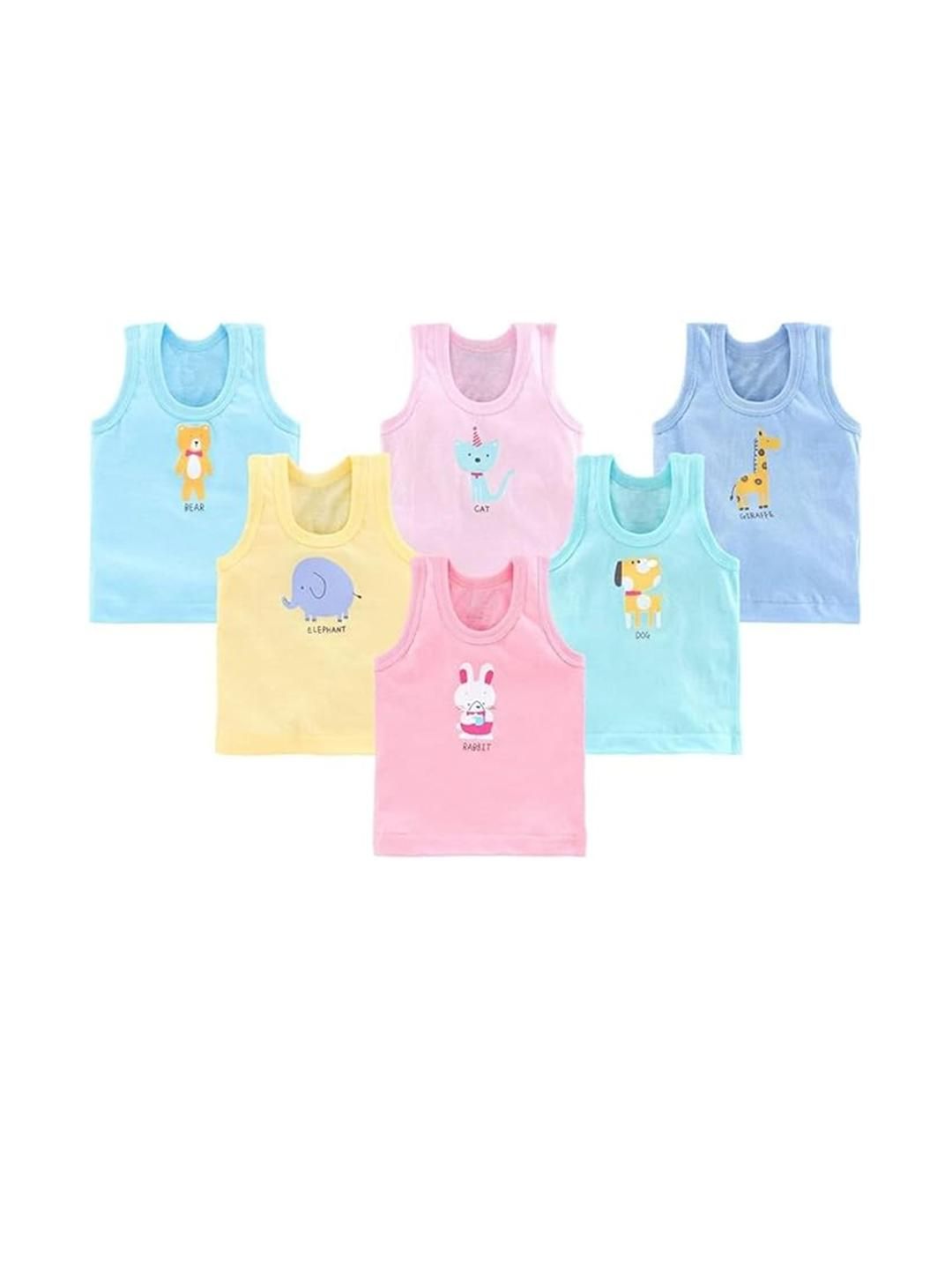 DESNUDA Kids Pack of 6 Cotton Vest-picture-34