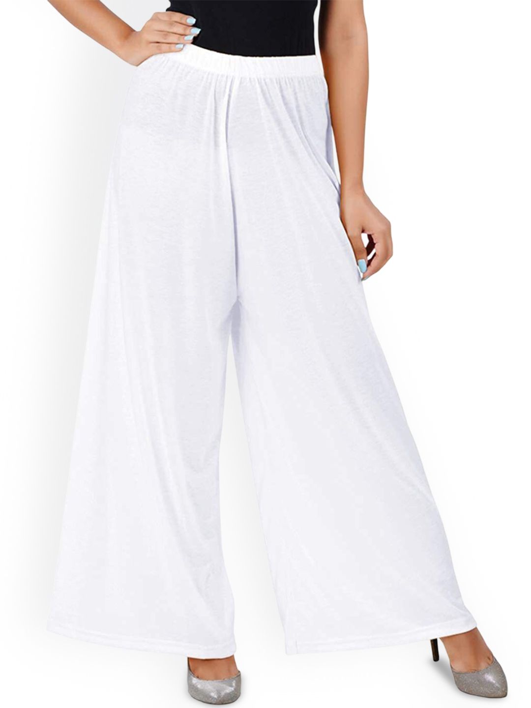 SRISARAS Women Flared Cotton Palazzo-picture-46