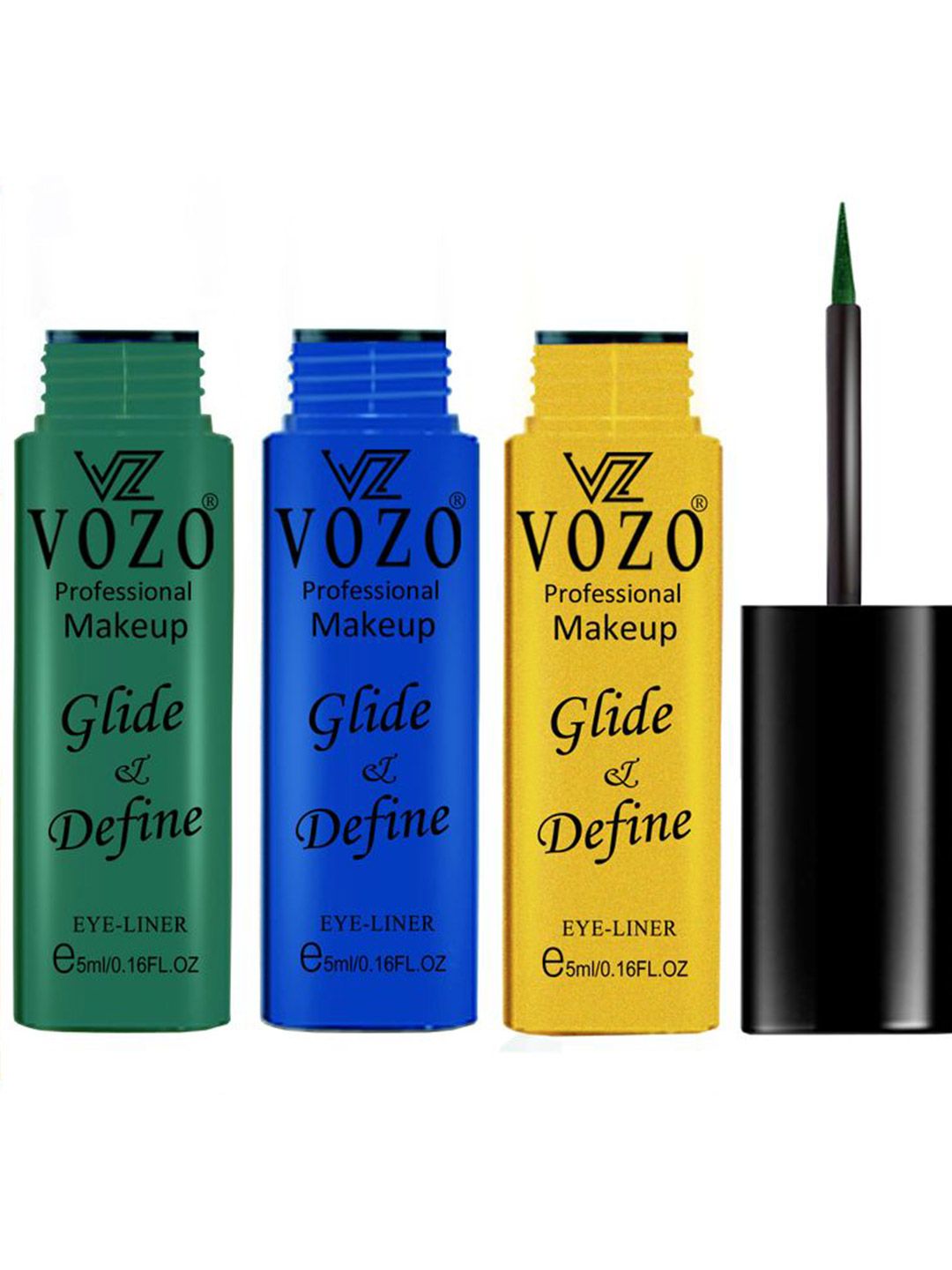 VOZO Set Of 3 Glide & Define Infusion Essential Liquid Eyeliner-5 ml Each-Shade- 10-05-08-image-31
