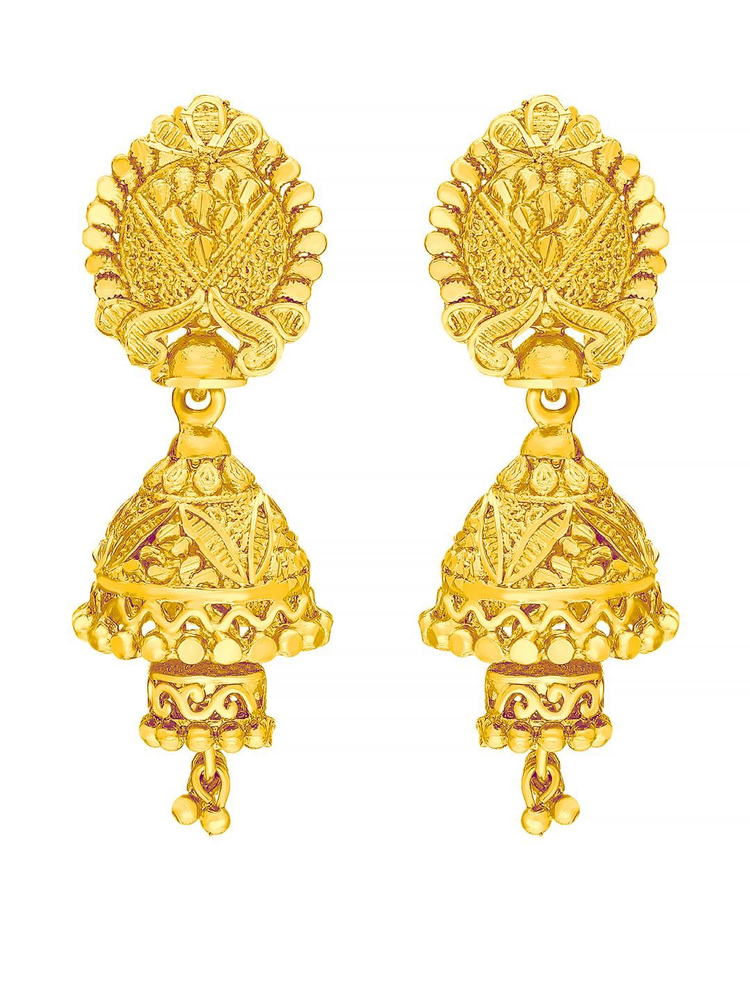 Raj And Deb Gold-Plated Brass Earrings-picture-22