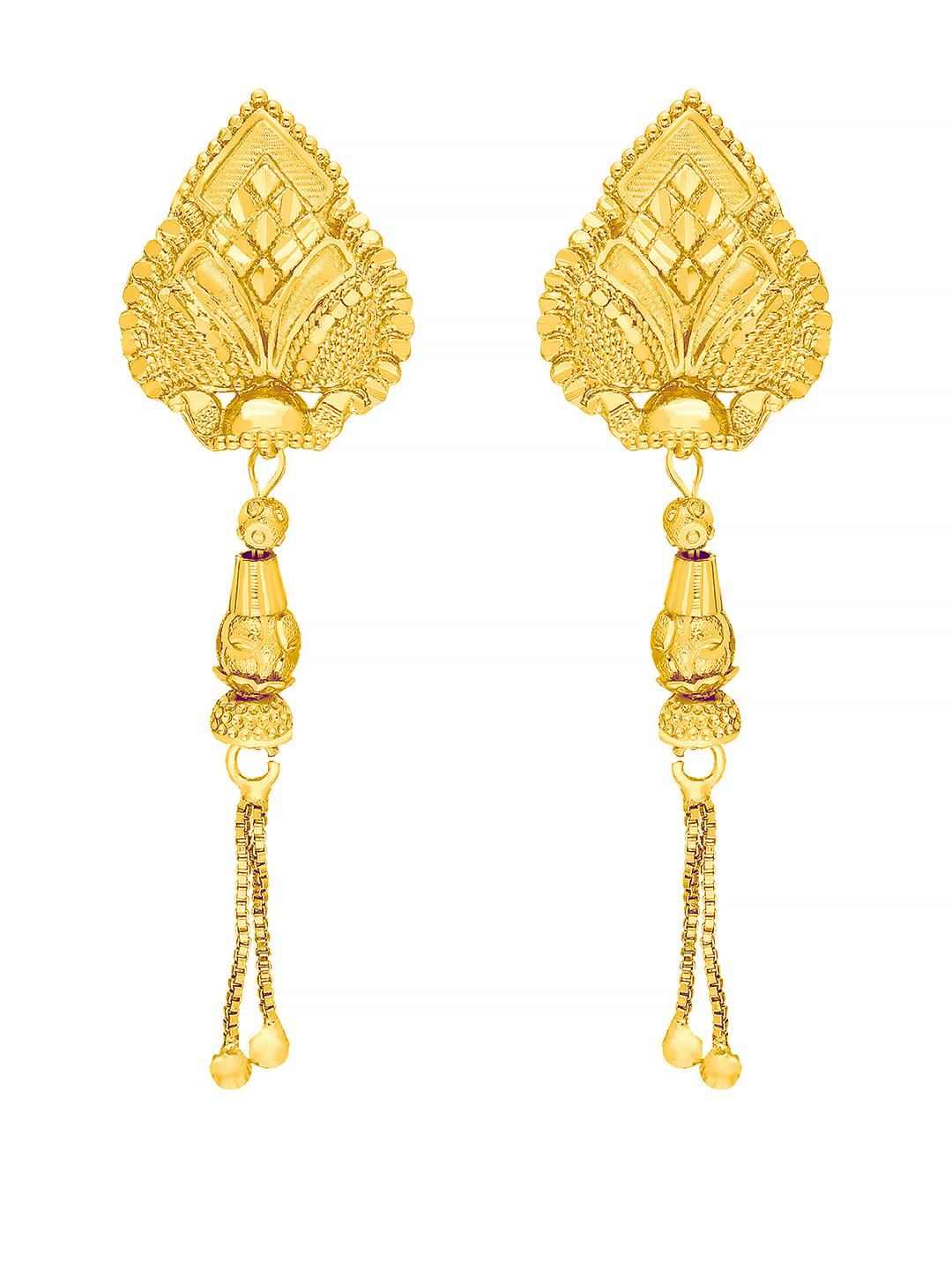 Raj And Deb Gold-Plated Brass Earrings-picture-41