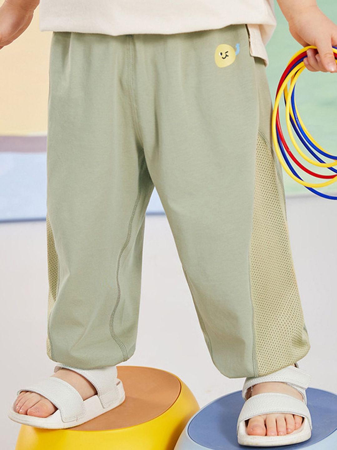 LULU & SKY Boys Graphic Printed Loose Fit Mid-Rise Cotton Joggers Trousers-picture-21