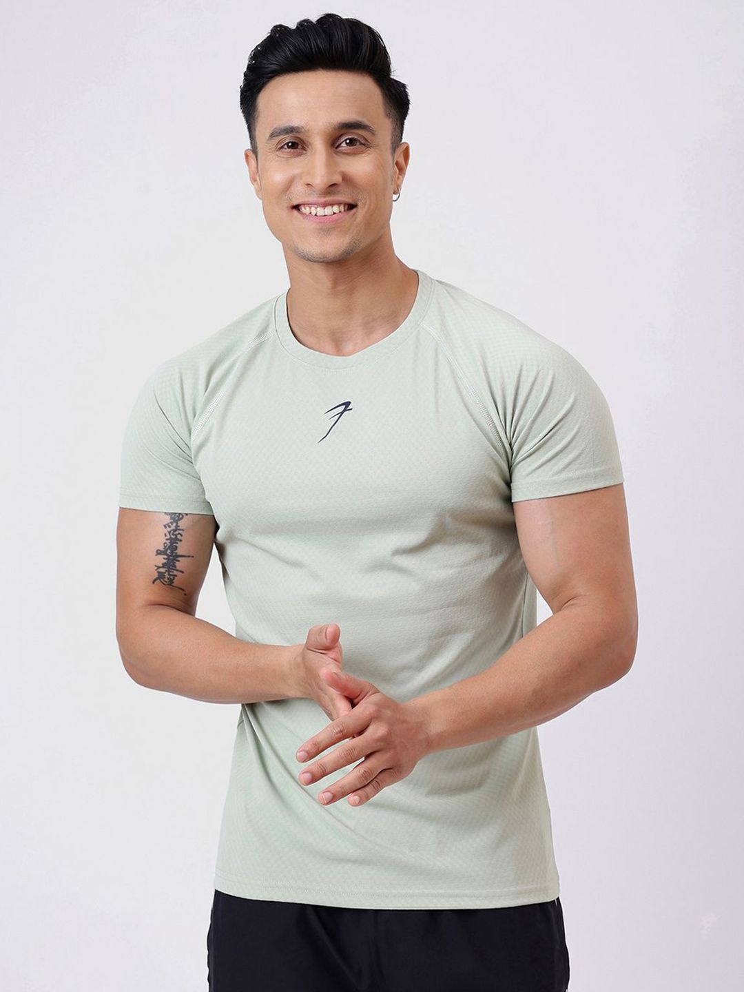 FUAARK Abzorb Raglan Sleeves Grain Gym & Workout Slim Fit T-shirt-picture-17