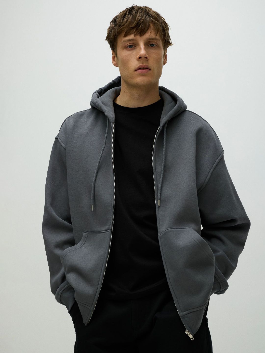 H&M Loose Fit Zip-Through Hoodie-picture-41