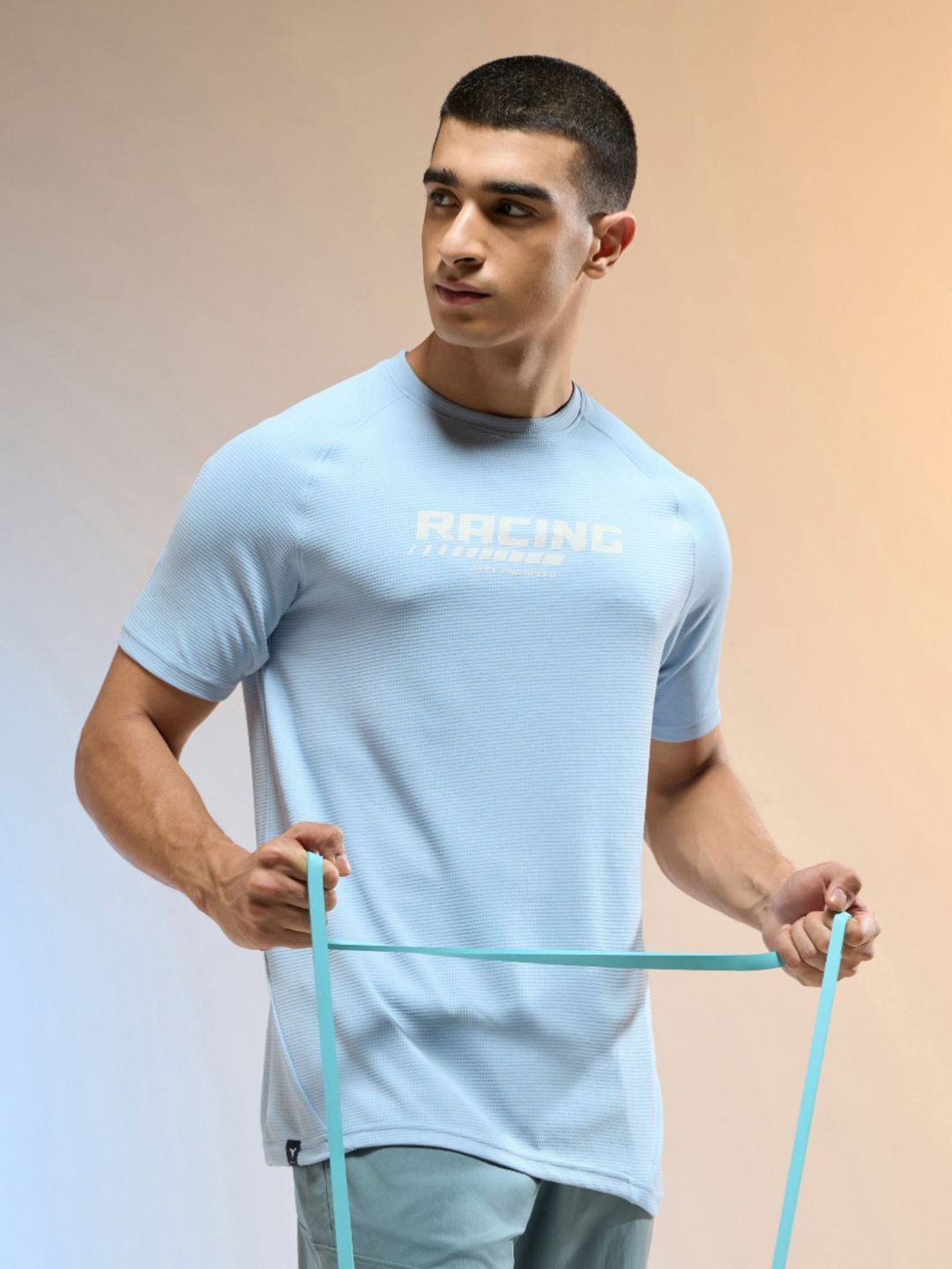 Technosport Typography Printed Round Neck Anti Static Technocool+ Slim Fit T-Shirt-picture-35