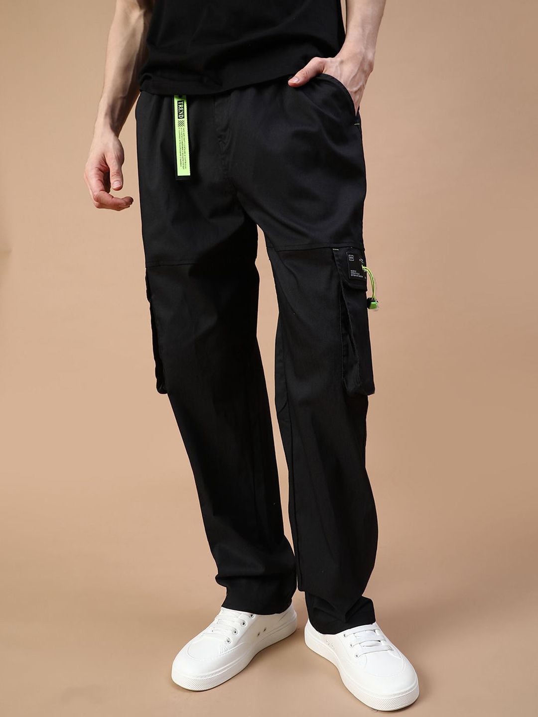 V-Mart Men Regular Fit Mid-Rise Flat-Front Cargos-picture-21