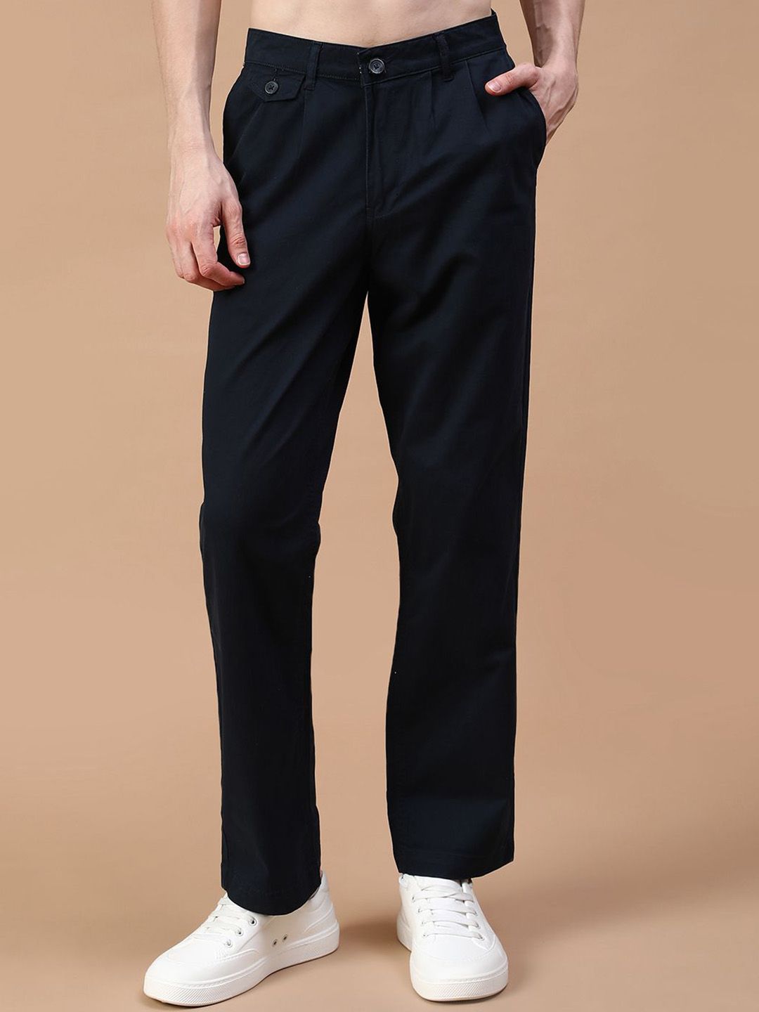 V-Mart Men Regular Fit Mid-Rise Chinos Trousers-picture-34