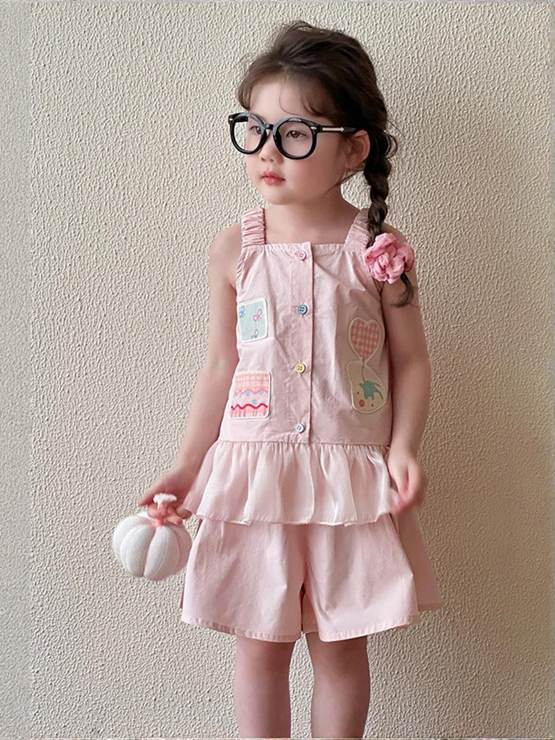 LULU & SKY Girls Printed Top with Shorts-picture-32