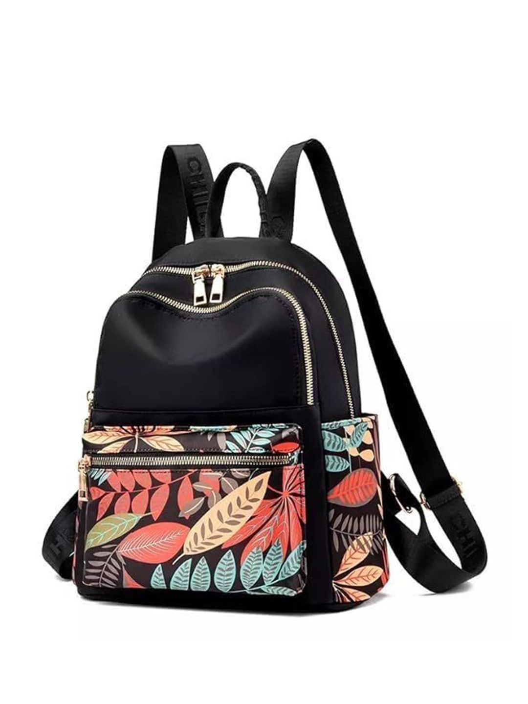 CLASSIC SMUGGLER Women Half Leaf Style Graphic Printed Backpack-picture-16