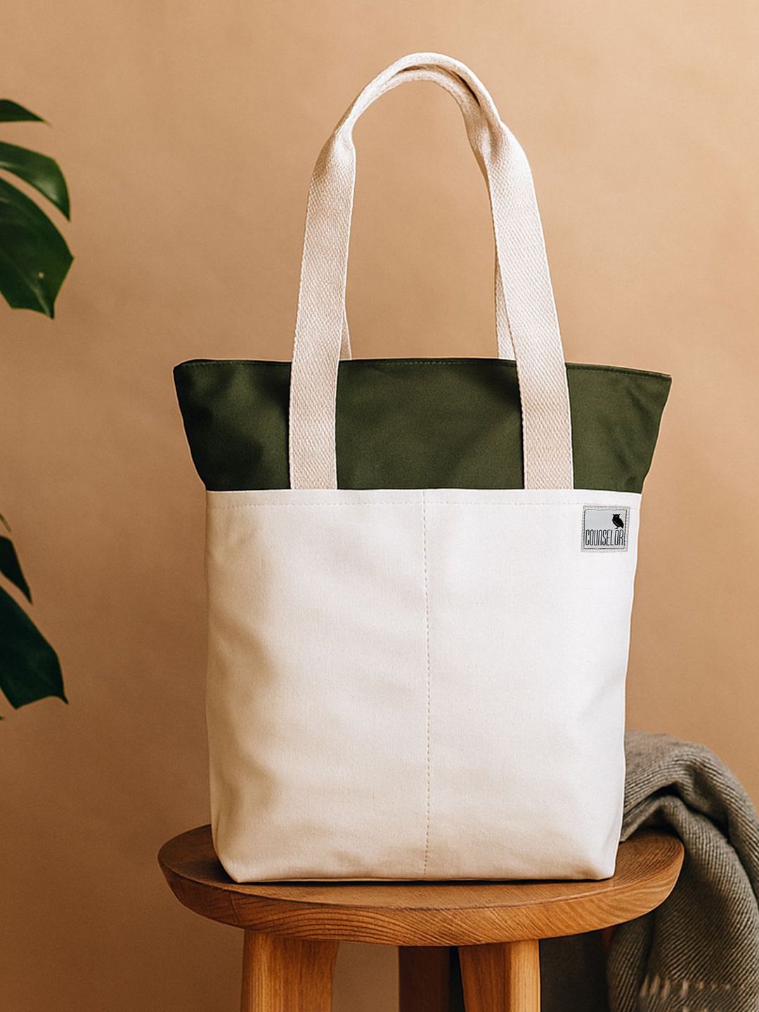 MADBRAG Unisex THE SKYLIN Colourblocked Canvas Casual Tote Bag-picture-51