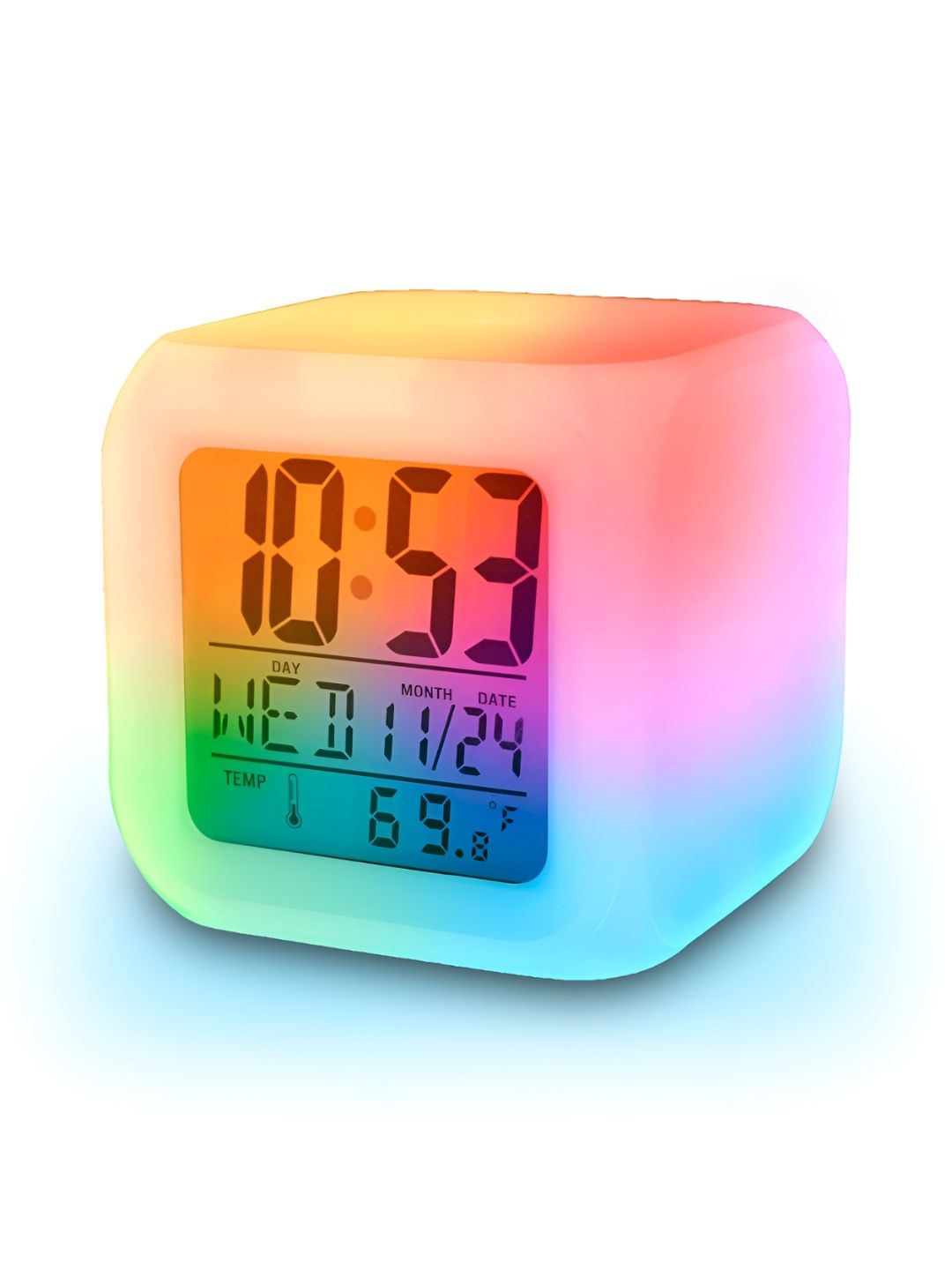 Kadio White Contemporary Table Clock-picture-49
