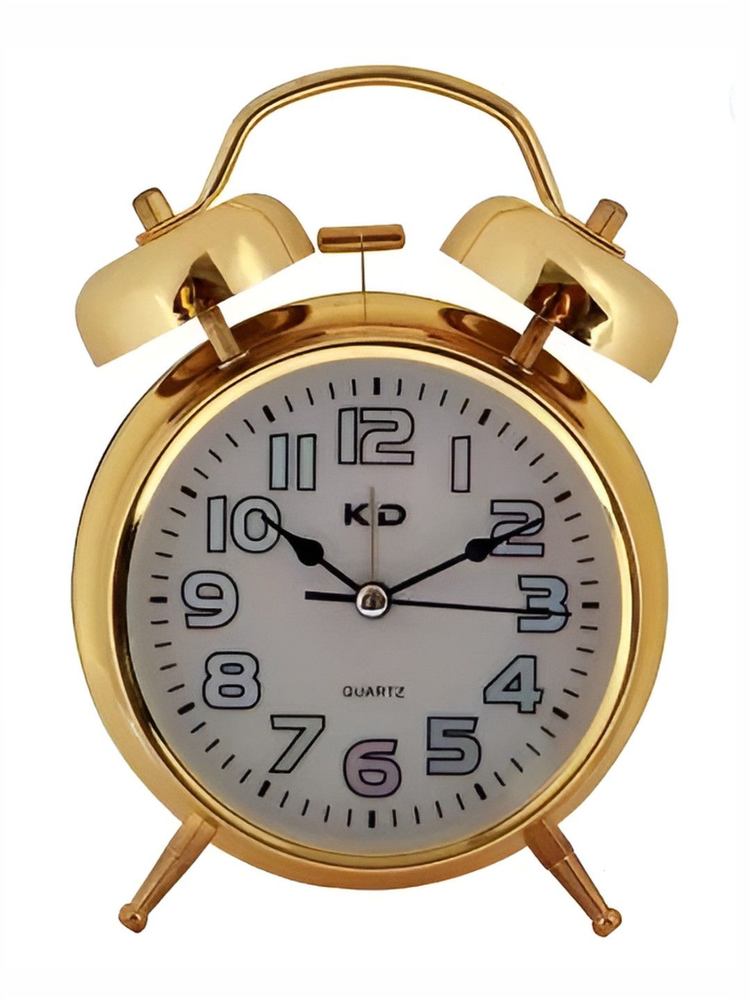 Kadio Gold-Toned & Black Traditional Alarm Clock-image-48