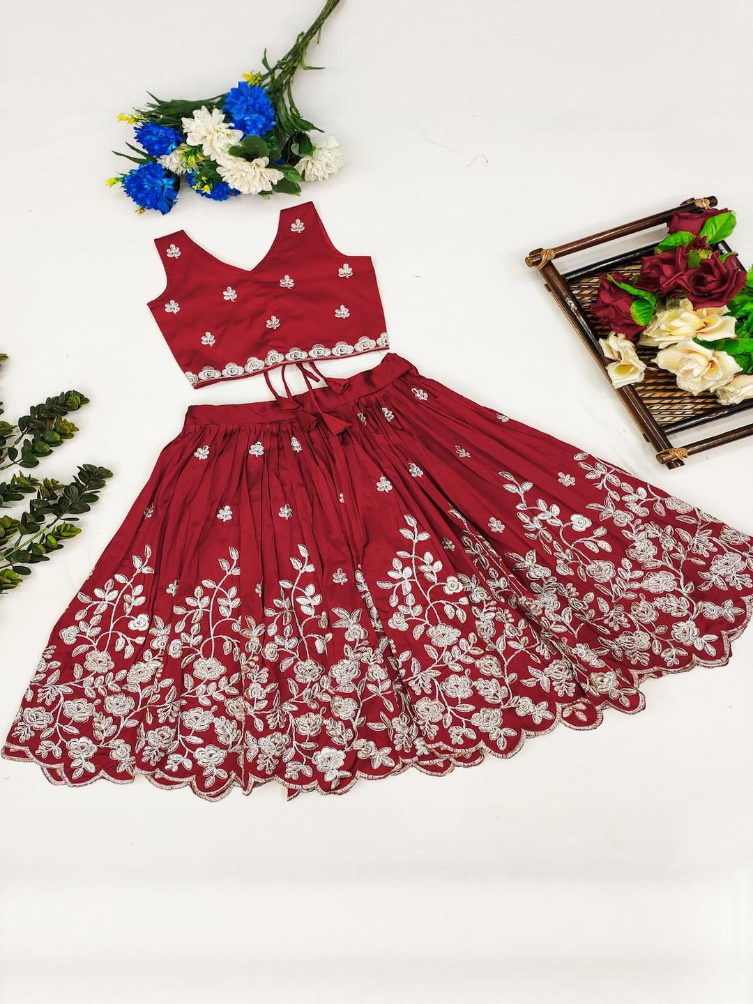 RJ ONLINE Embellished Silk Lehenga Choli-picture-40