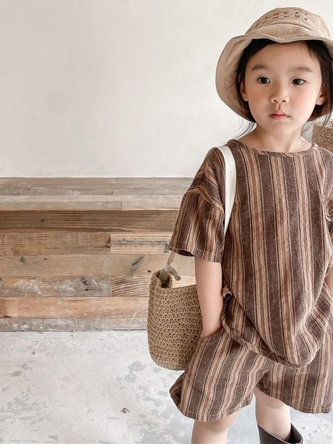 LULU & SKY Girls Striped Top with Shorts-picture-13