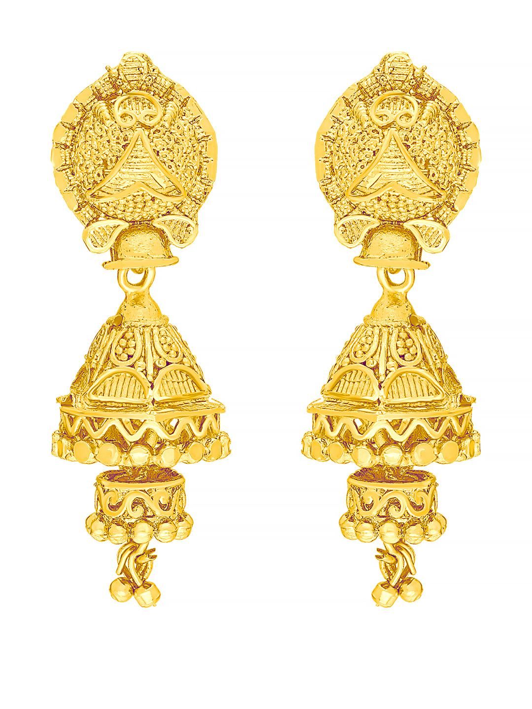 Raj And Deb Gold-Plated Brass Earrings-picture-12