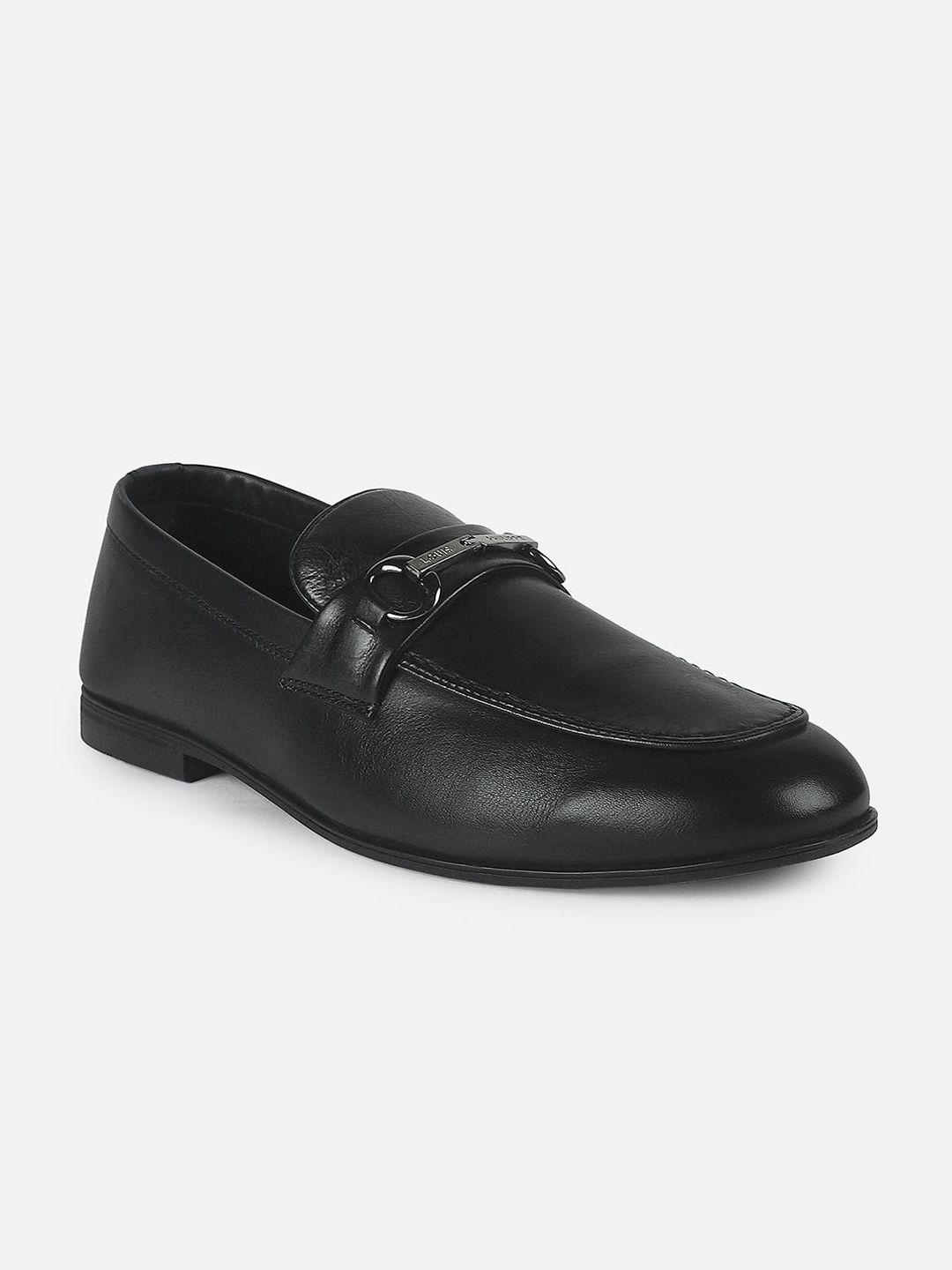 Louis Philippe Men Leather Slip-On Sneakers with Buckle-picture-36