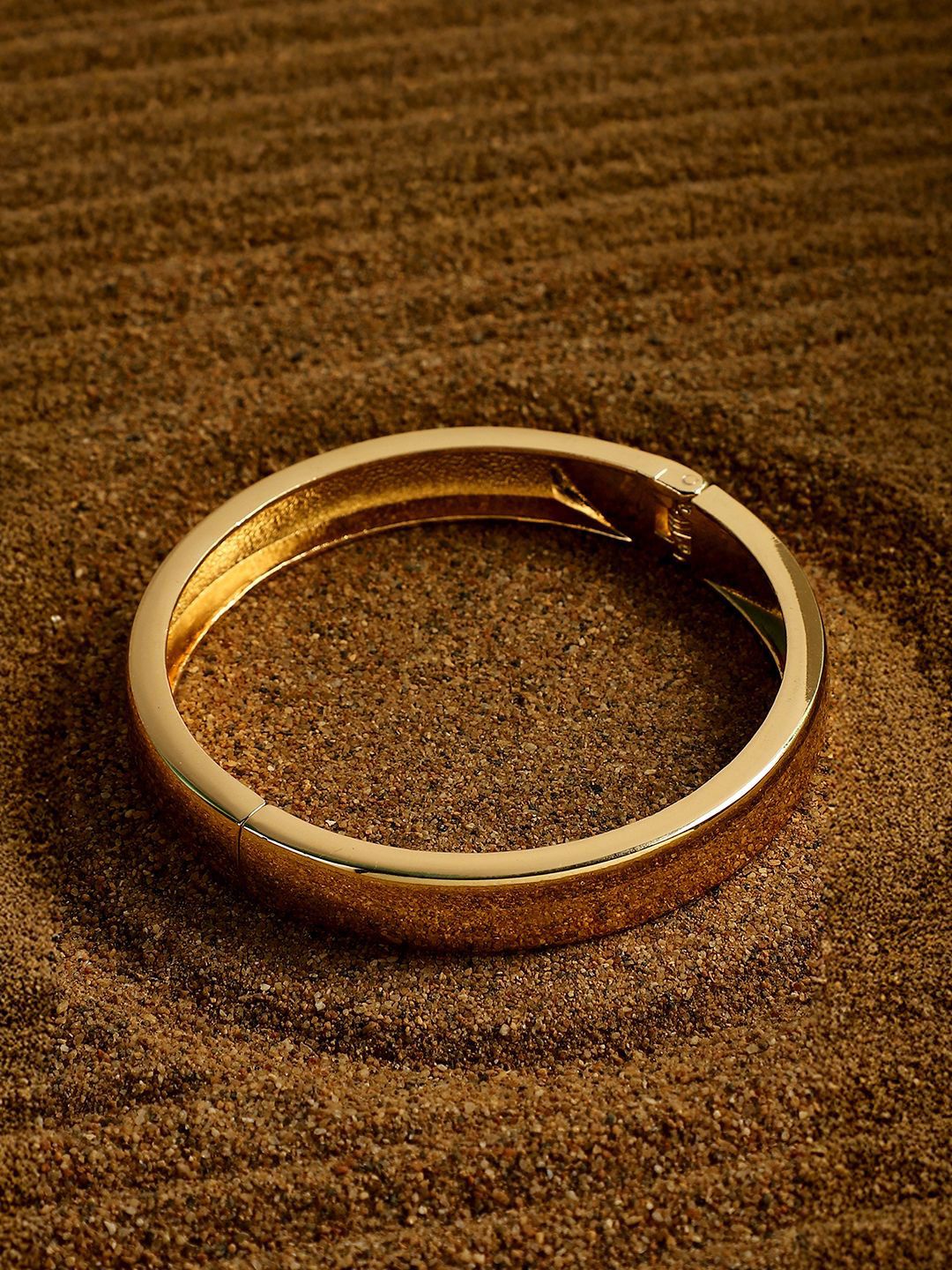 SOHI Women Gold-Plated Cuff Bracelet-image-37