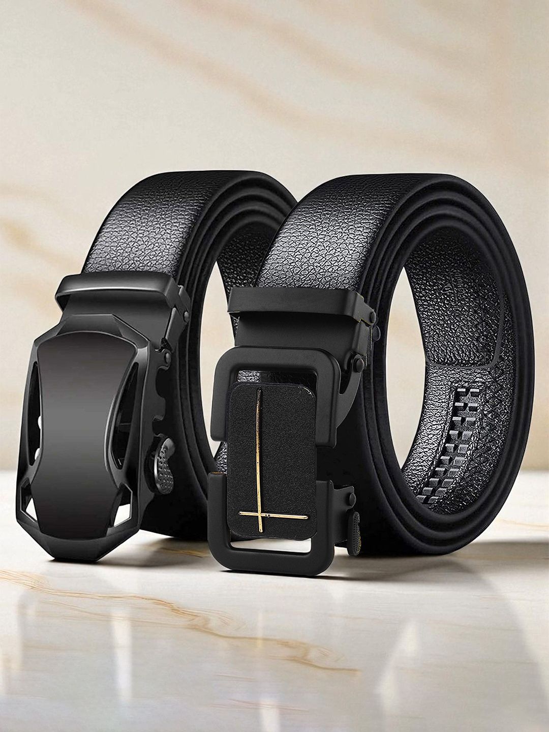 Provogue Men Pack Of 2 Textured Belt-picture-39