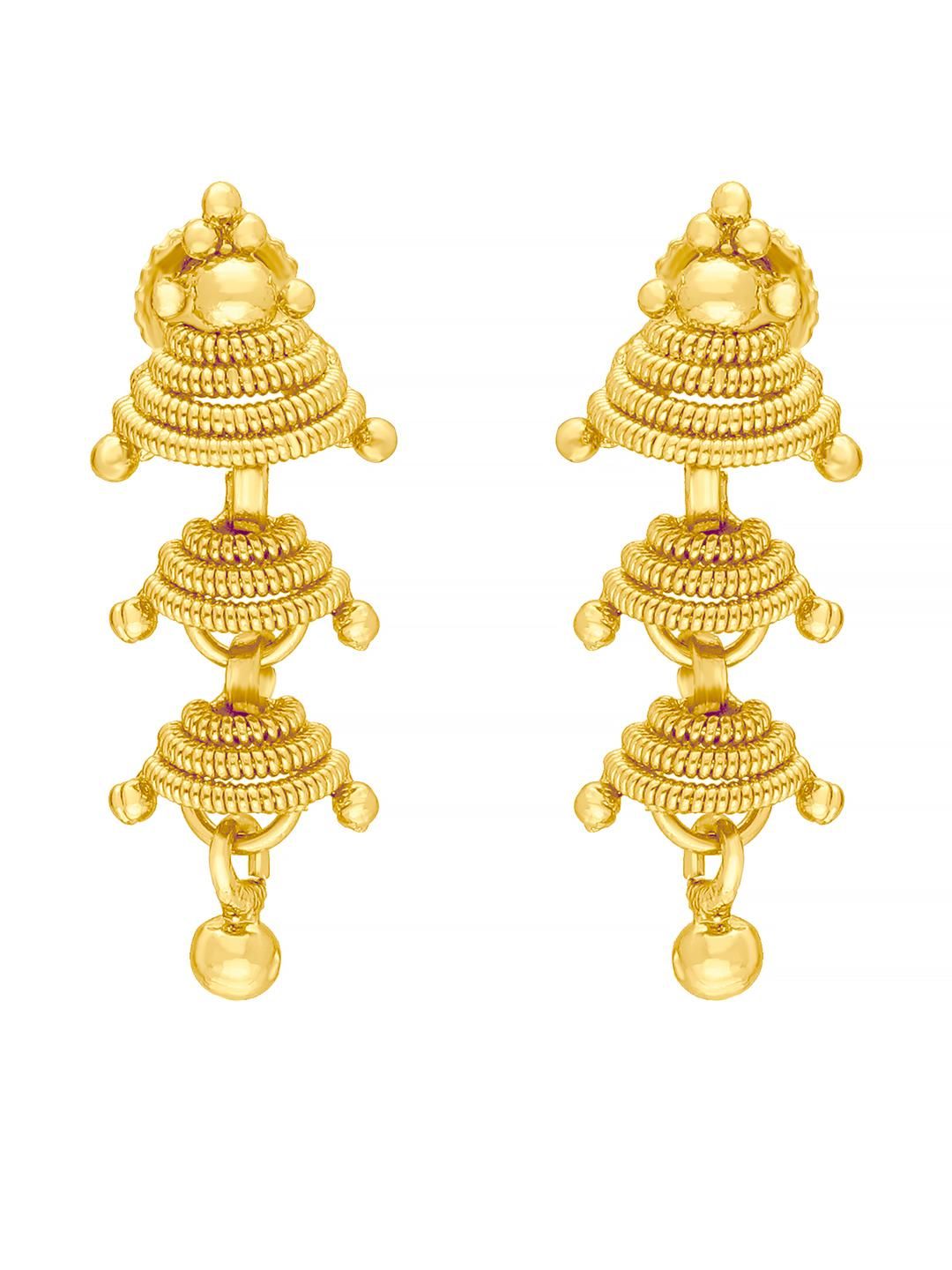 Raj And Deb Gold-Plated Brass Earrings-picture-29