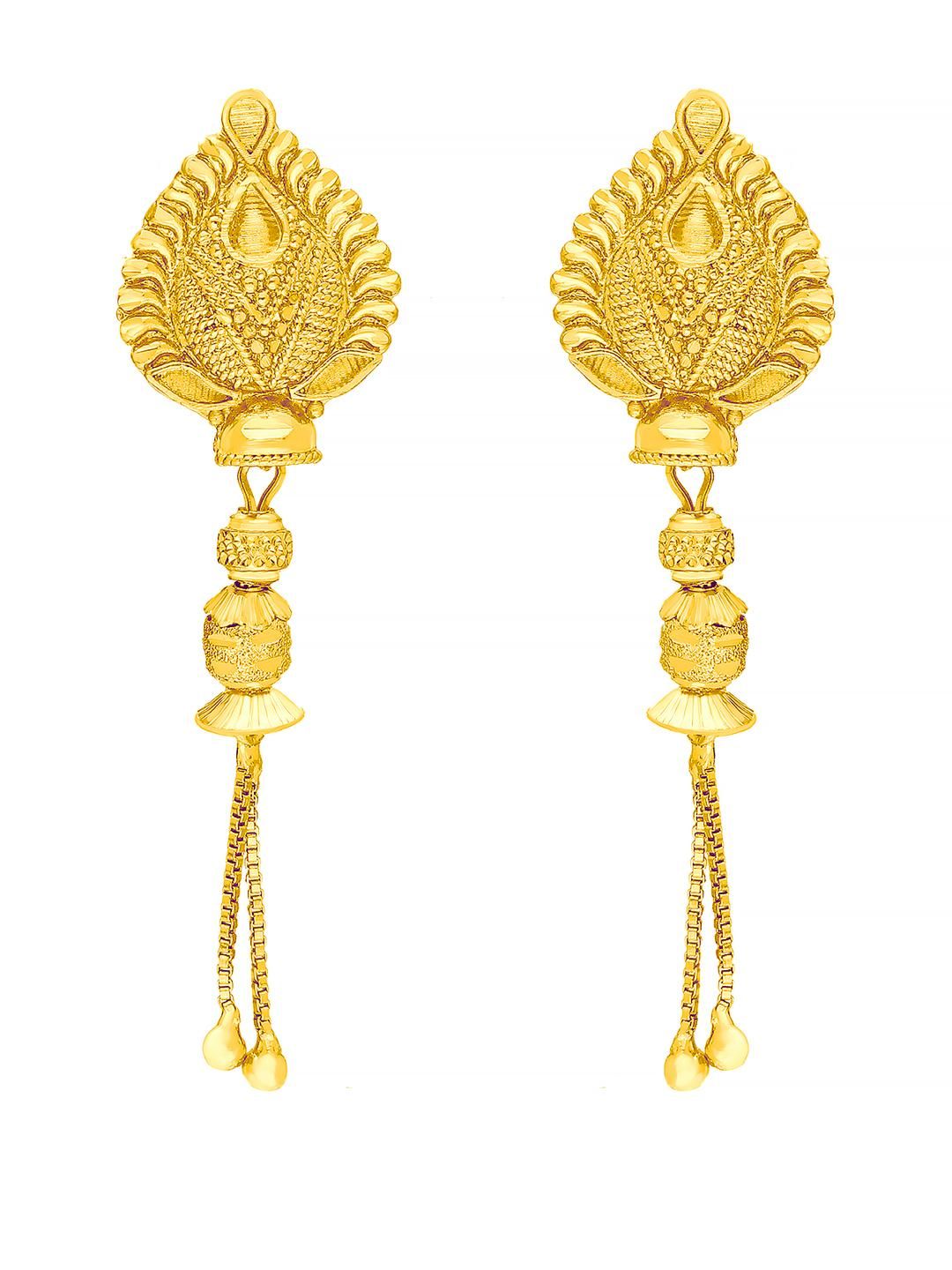 Raj And Deb Gold-Plated Brass Earrings-picture-42